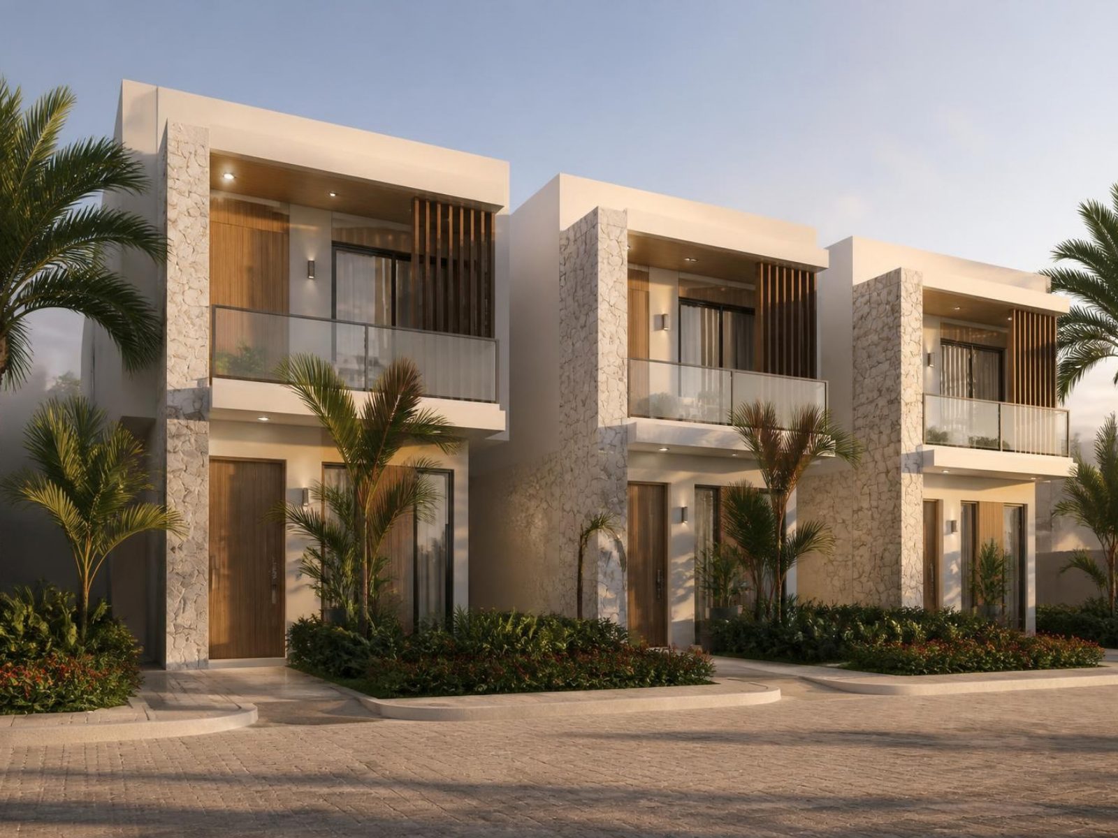 Modern townhouses in Tanji, The Gambia